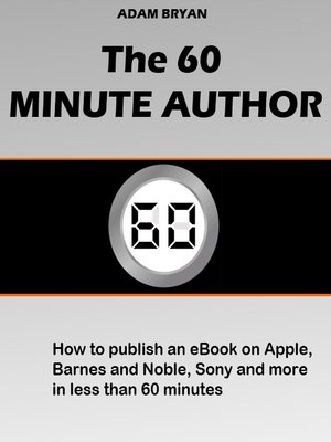 cover image of The 60 Minute Author